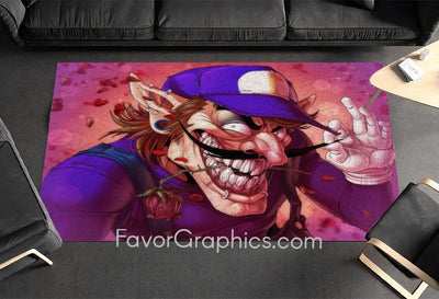 Waluigi Home Bedroom Decor Rug Carpet Mat
