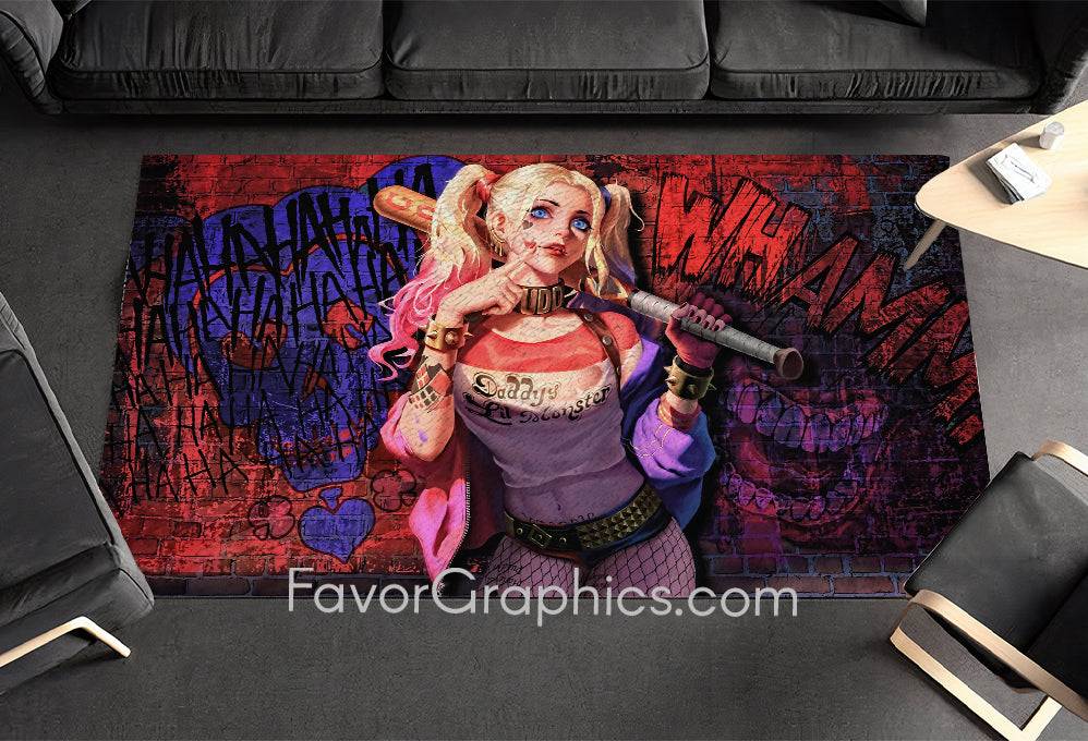 Harley Quinn Home Bedroom Decor Rug Carpet Mat