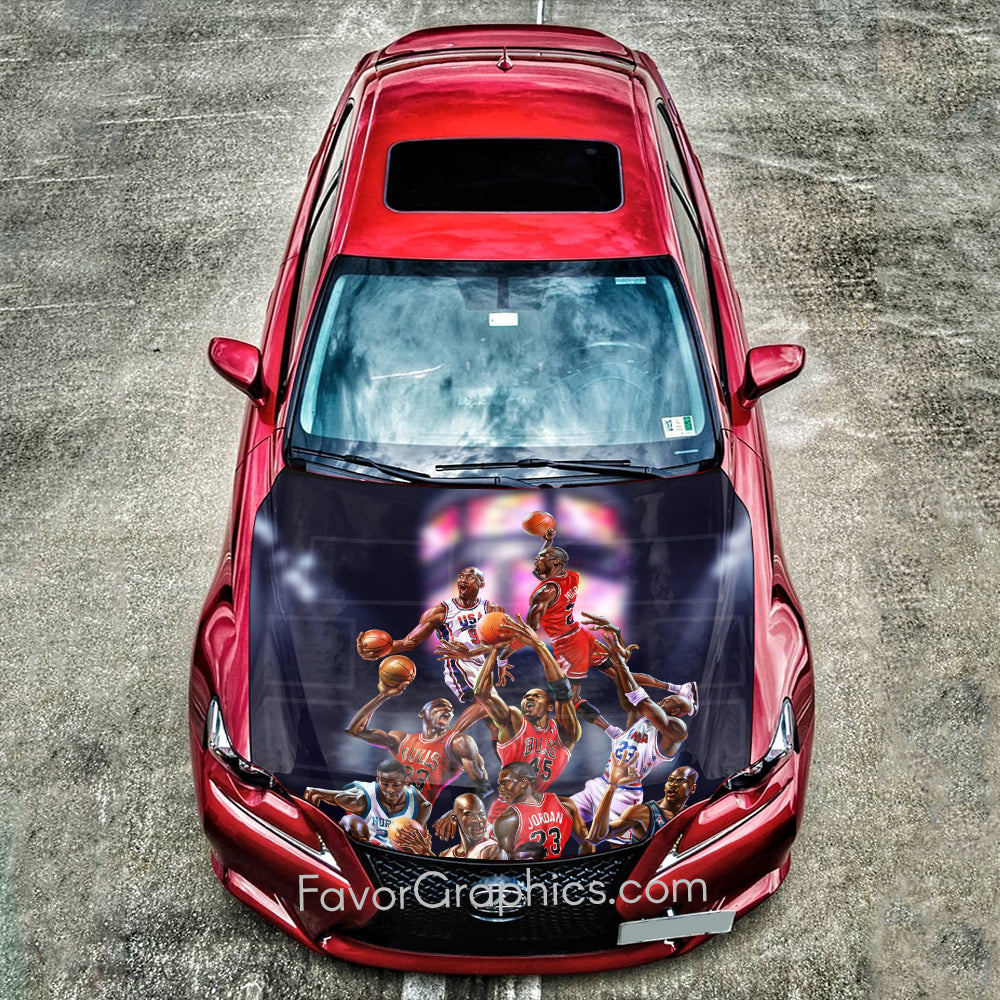 Michael Jordan Itasha Car Vinyl Hood Wrap Decal Sticker