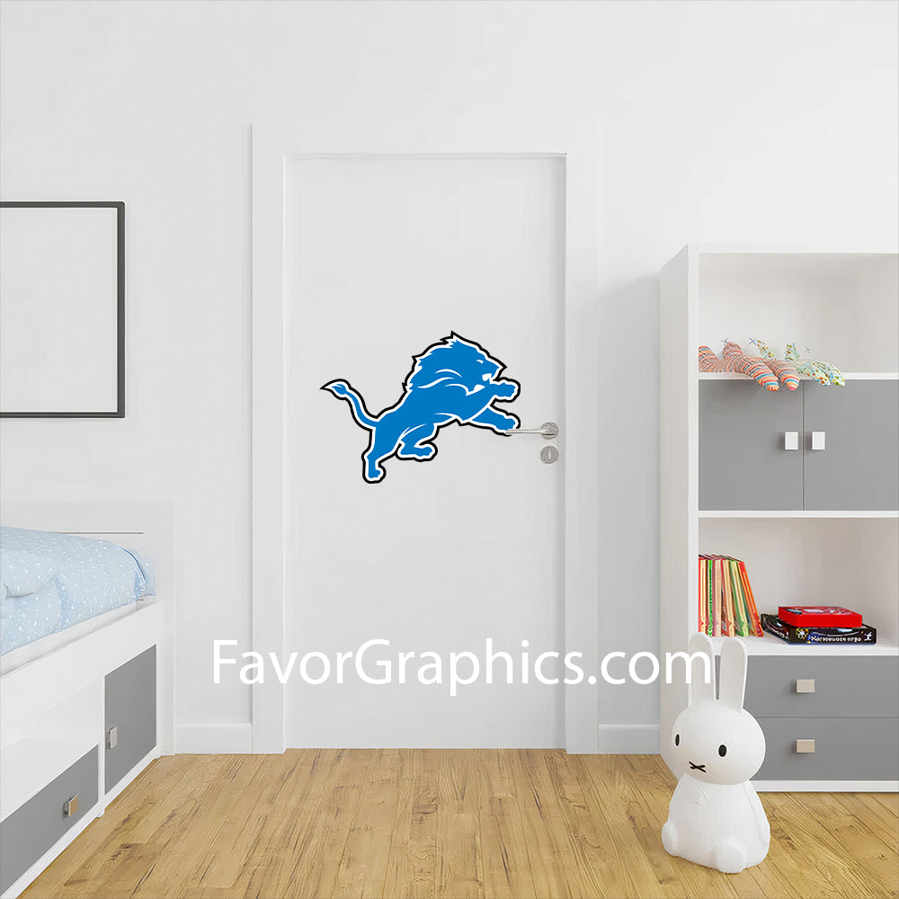 Detroit Lions Home Room Wall Vinyl Decal Sticker Mural Poster