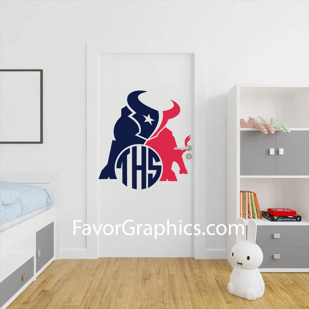 Houston Texans Home Room Wall Vinyl Decal Sticker Mural Poster