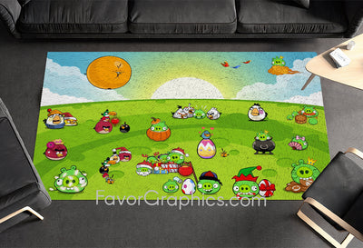 Angry Birds Home Bedroom Decor Rug Carpet Mat