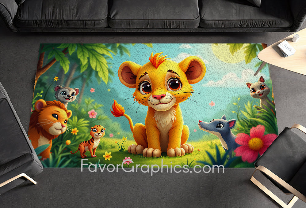 Lion Home Bedroom Decor Rug Carpet Mat