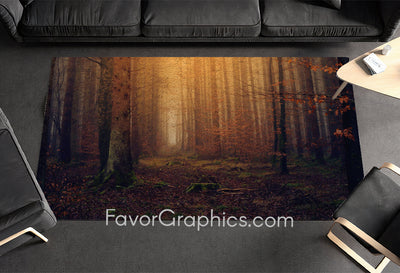 Autumm Forest Home Bedroom Decor Rug Carpet Mat