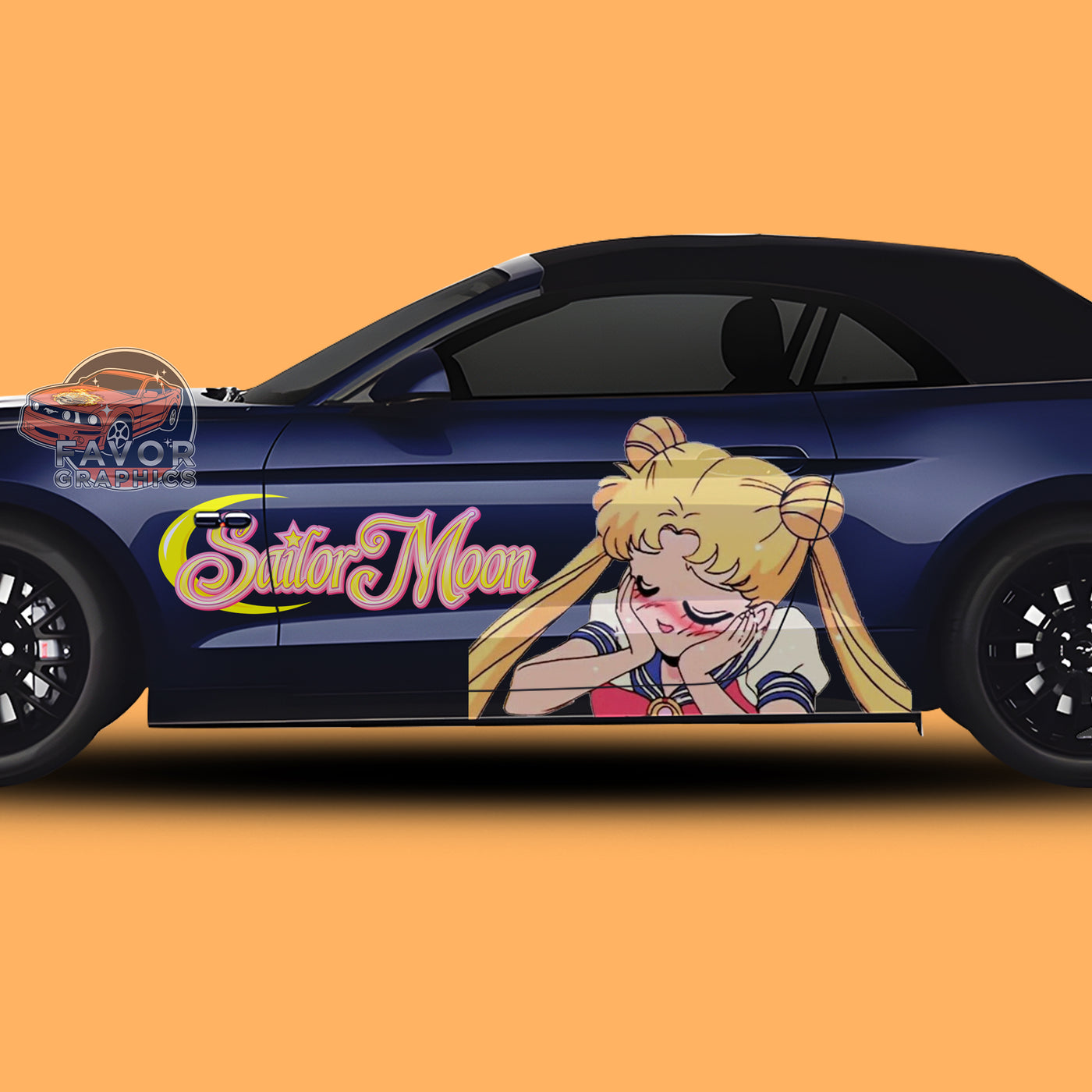 Sailor Moon Itasha Car Side Door Decal Vinyl Sticker