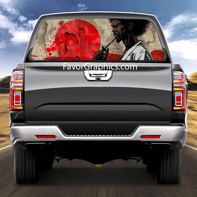 Afro Samurai Rear Window Perforated Graphic Vinyl Decal Cars