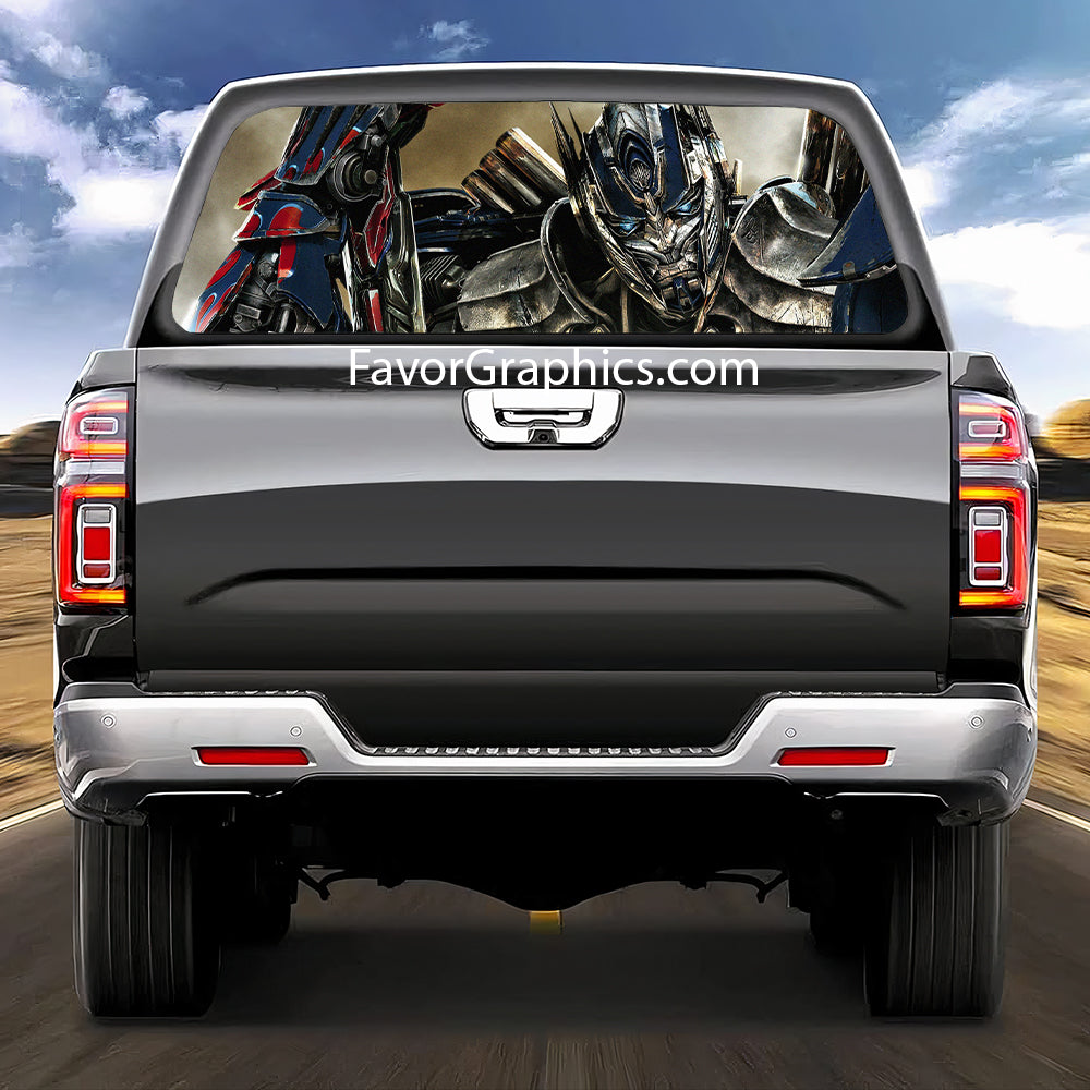 Optimus Prime Rear Window Perforated Graphic Vinyl Decal Car