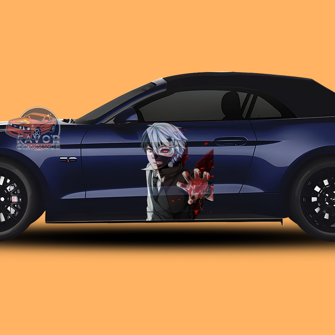 Kaneki Ken Itasha Car Side Door Decal Vinyl Sticker