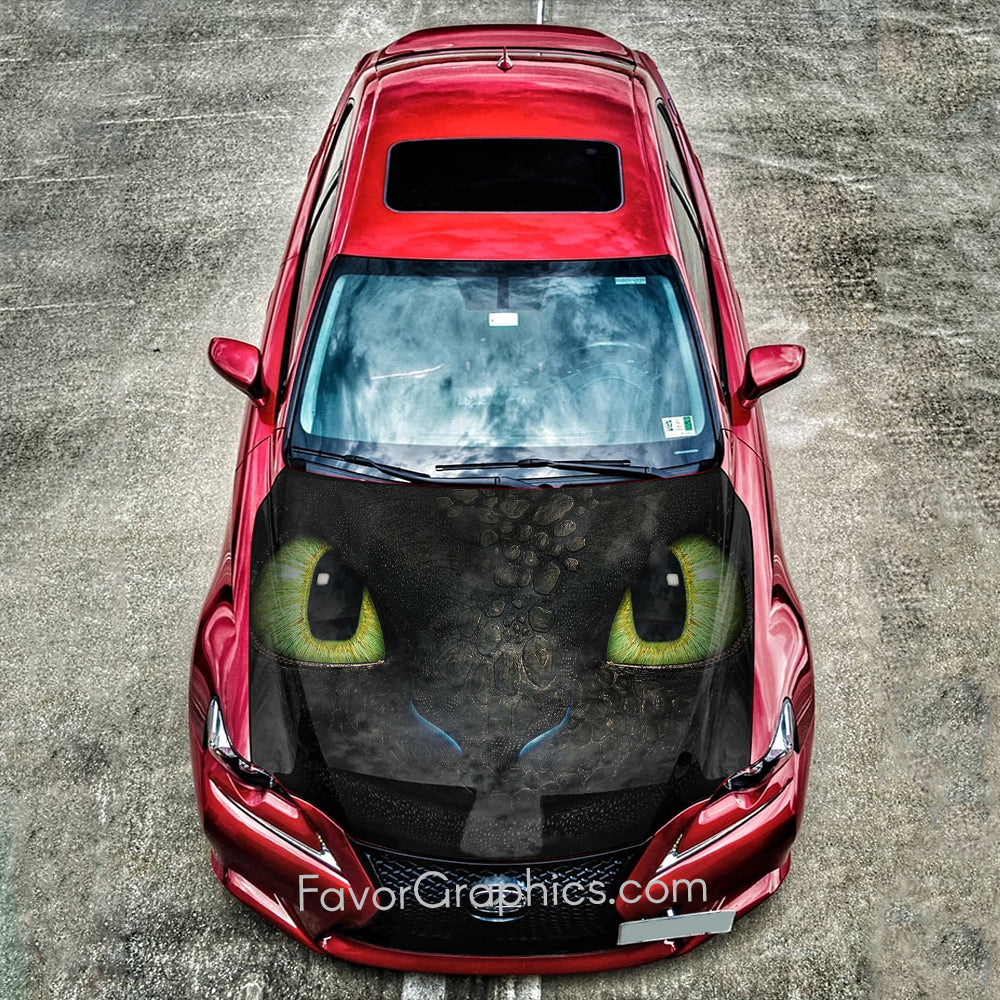 Toothless Itasha Car Vinyl Hood Wrap Decal Sticker