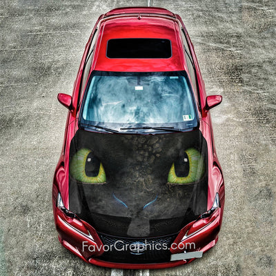 Toothless Itasha Car Vinyl Hood Wrap Decal Sticker