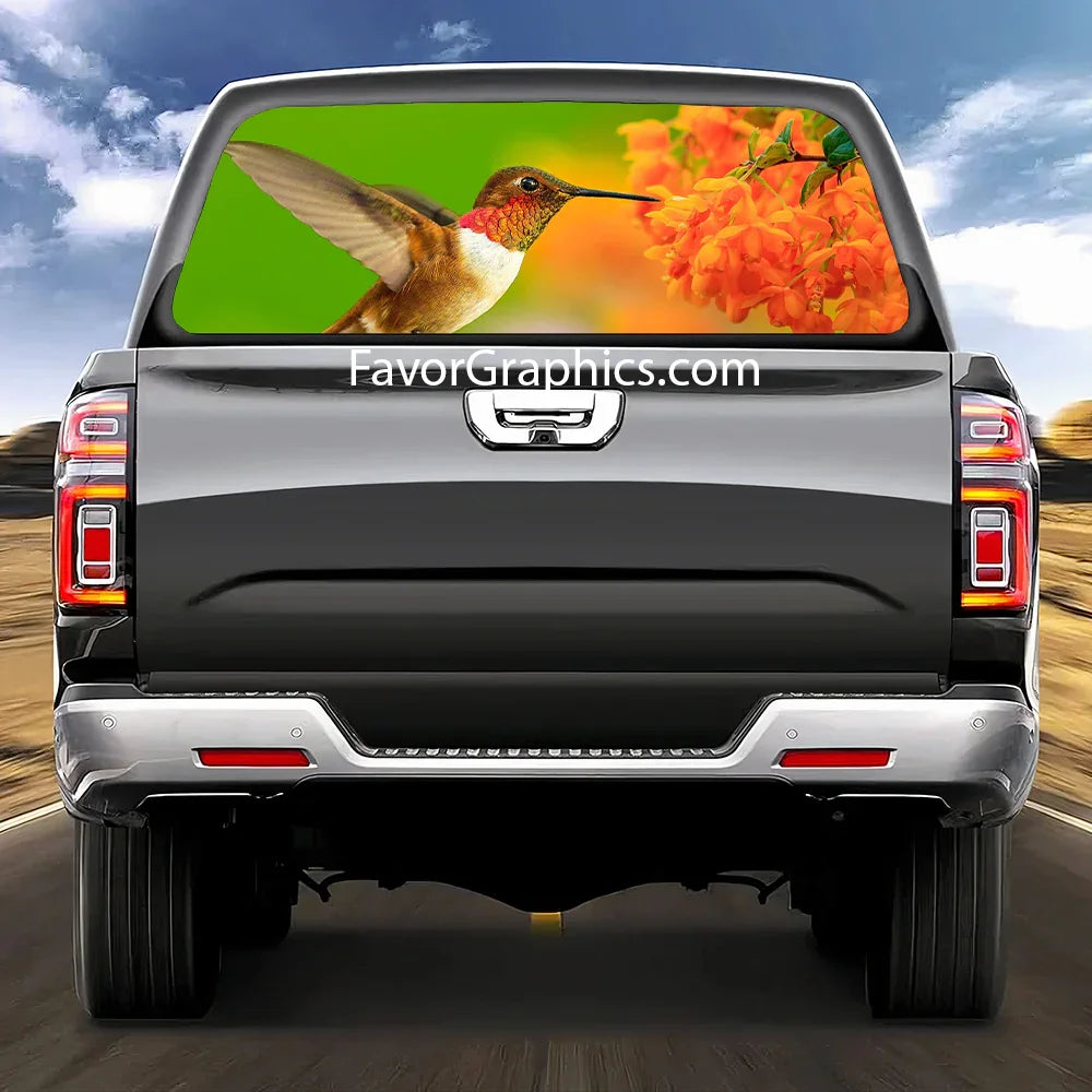 Hummingbird Rear Window Perforated Graphic Vinyl Decal Car Truck UTV ...
