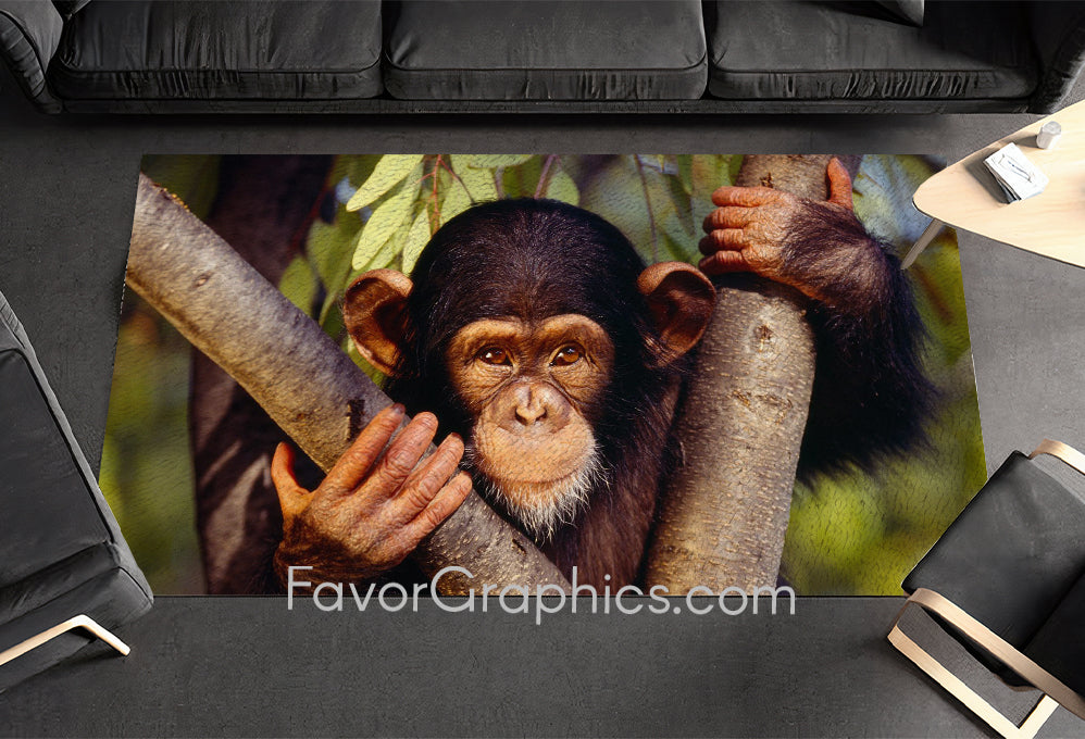 Chimpanzee Home Bedroom Decor Rug Carpet Mat