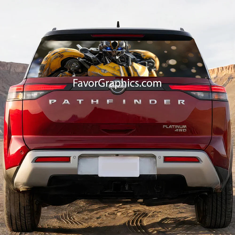 Bumblebee Rear Window Perforated Graphic Vinyl Decal Car Truck UTV