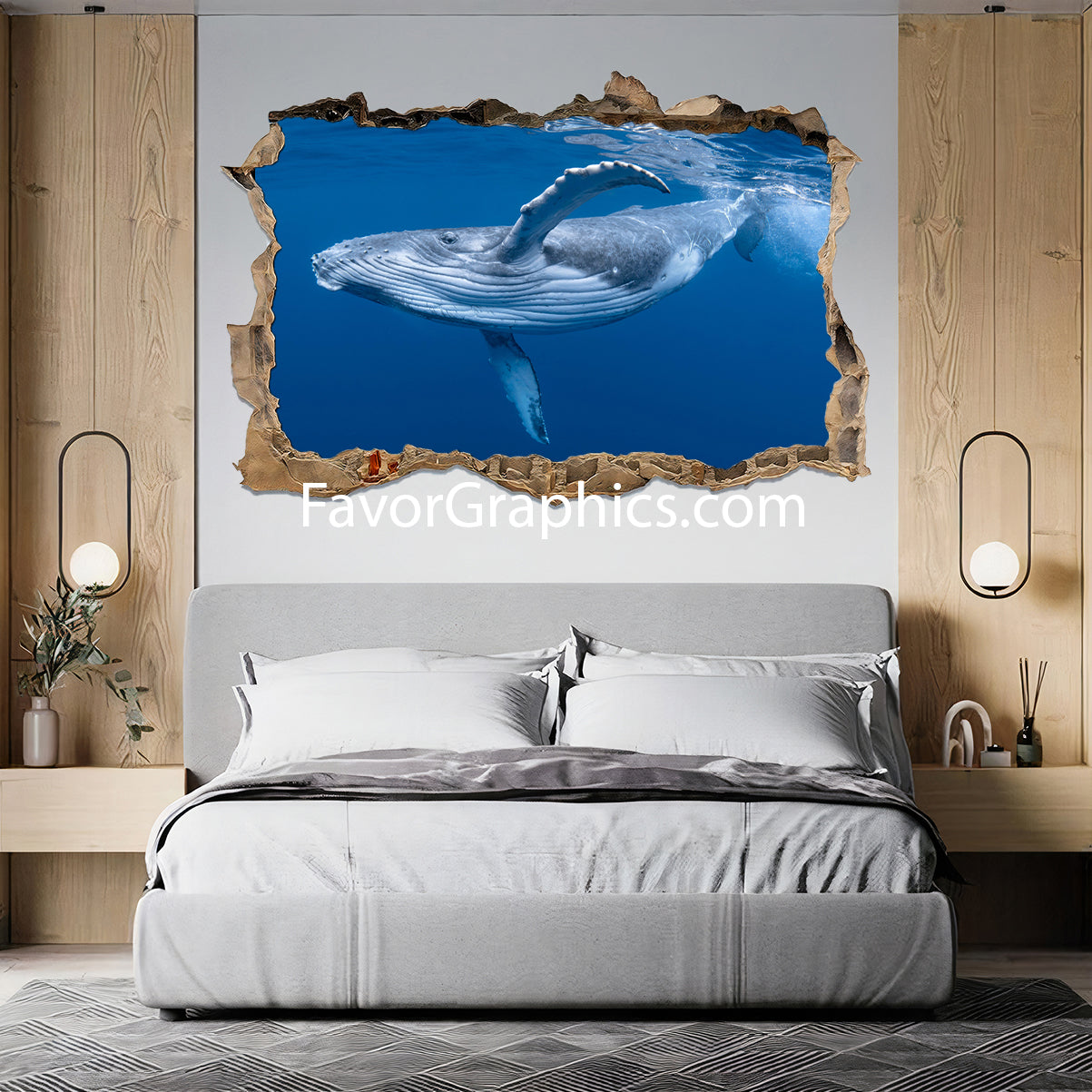 Whale Vinyl Wall Art Decal Sticker Poster Print Mural