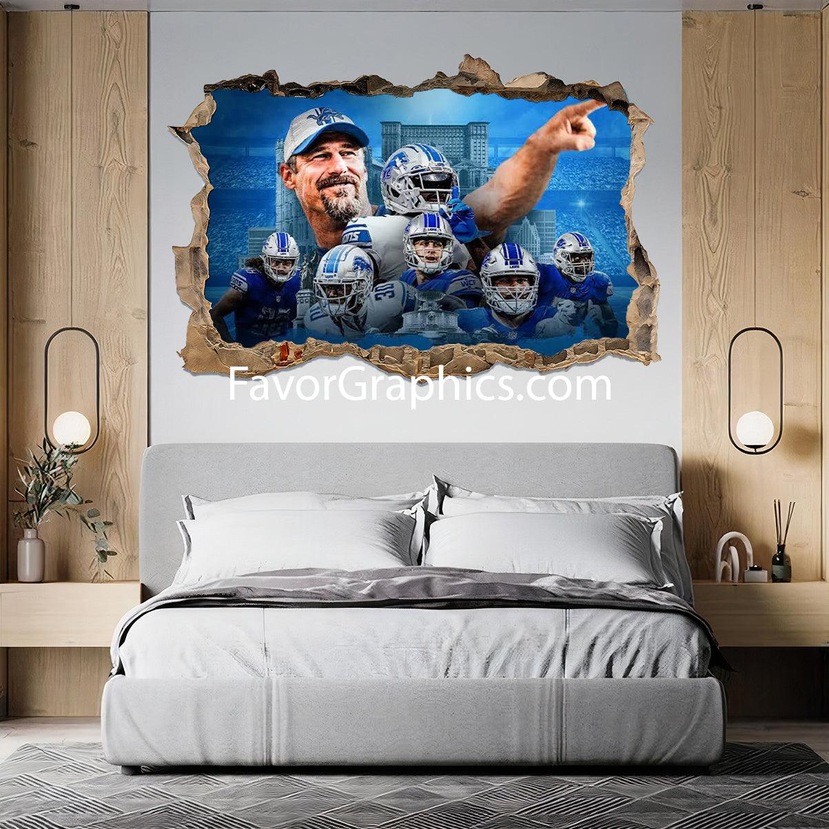 Detroit Lions Vinyl Wall Art Decal Sticker Poster Print Mural