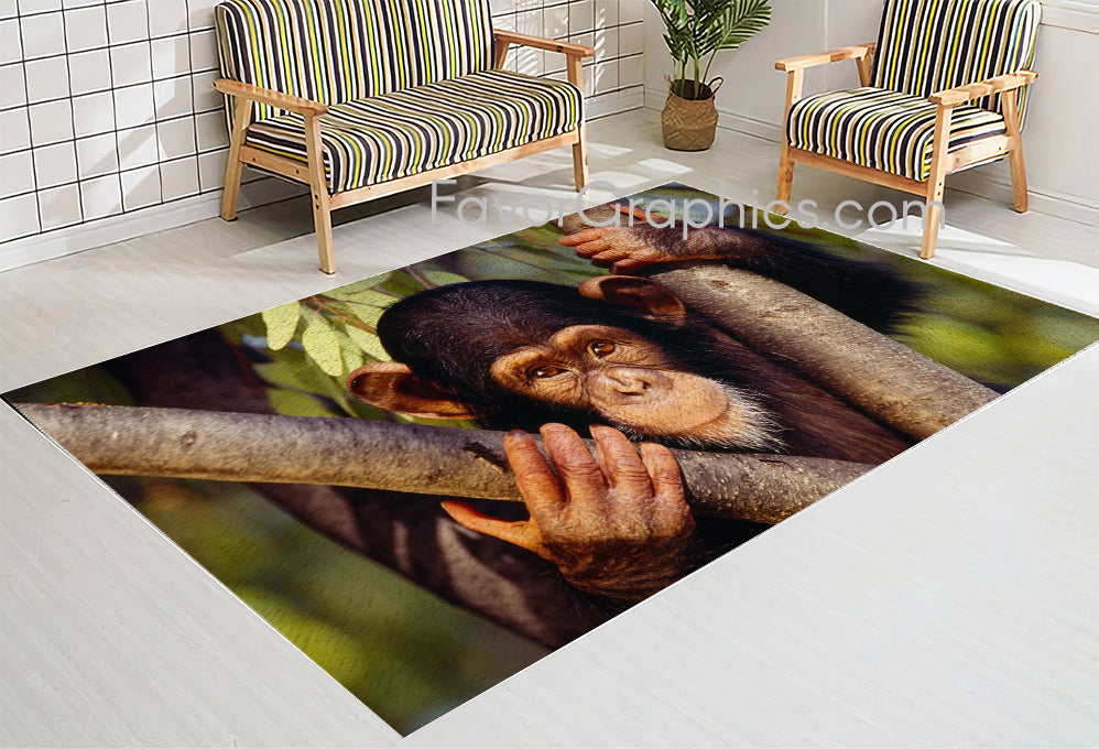 Chimpanzee Home Bedroom Decor Rug Carpet Mat