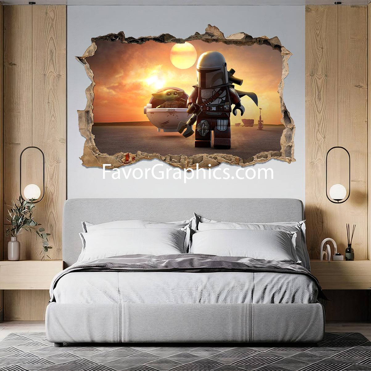 Baby Yoda Vinyl Wall Art Decal Sticker Poster Print Mural