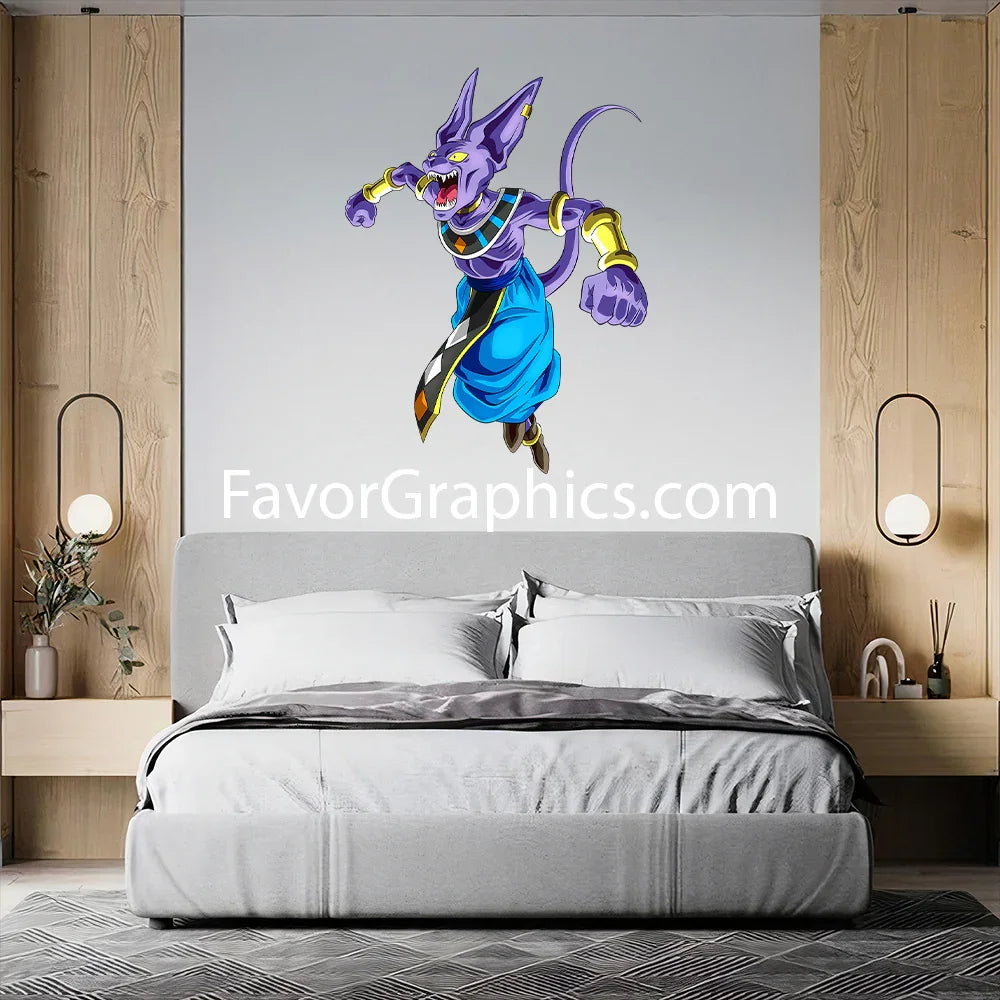Beerus Dragon Ball Super Home Room Wall Vinyl Decal Sticker Mural Poster
