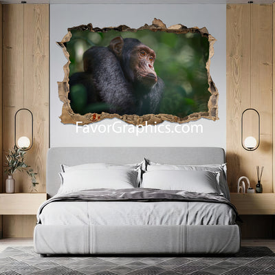 Chimpanzee Vinyl Wall Art Decal Sticker Poster Print Mural