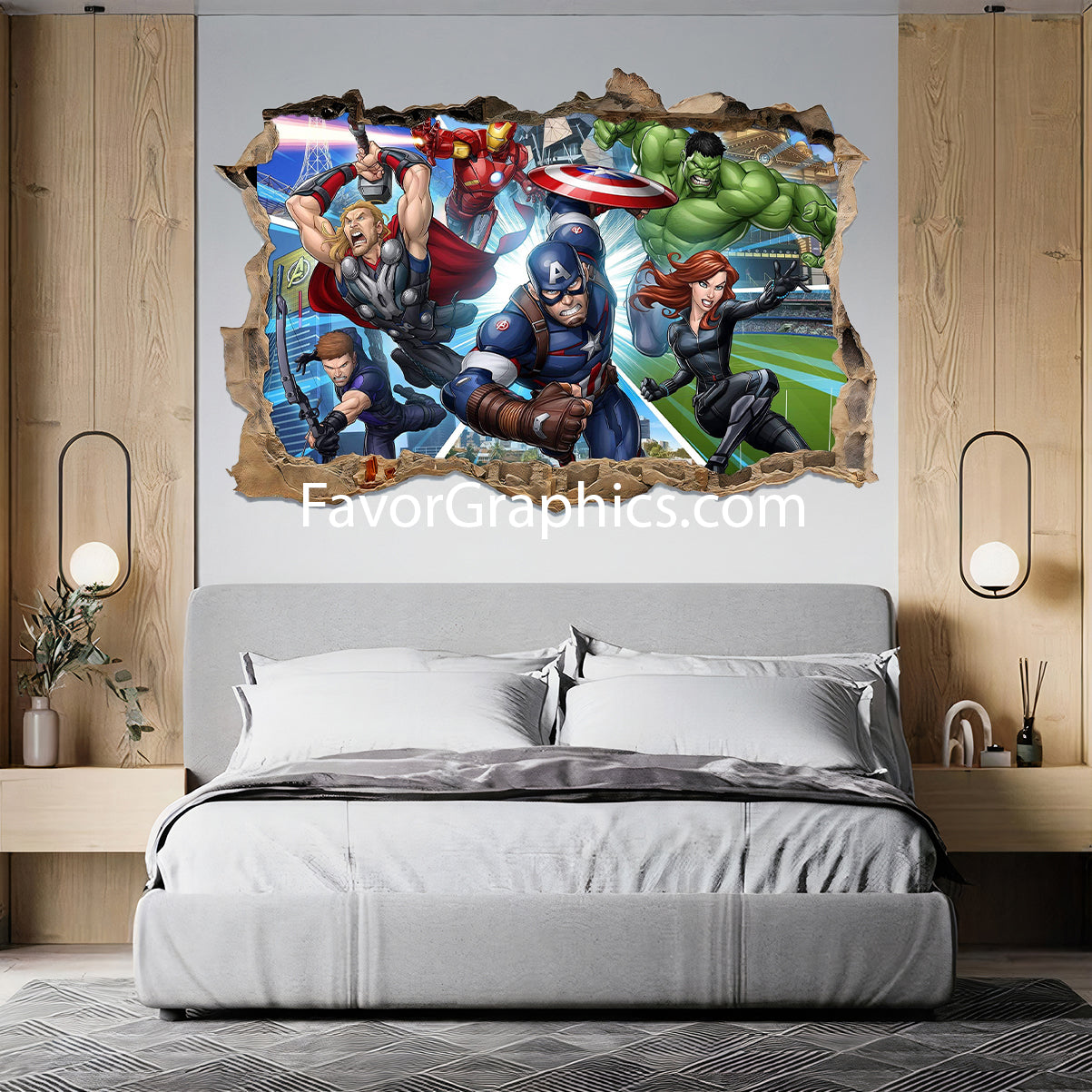 Superhero Avengers Vinyl Wall Art Decal Sticker Poster Print Mural