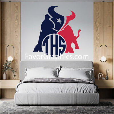 Houston Texans Home Room Wall Vinyl Decal Sticker Mural Poster