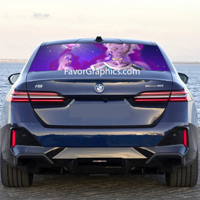 Beerus Dragon Ball Rear Window Perforated Graphic Vinyl Decal Car Truck UTV