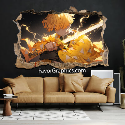 Zenitsu Agatsuma Vinyl Wall Art Decal Sticker Poster Print Mural