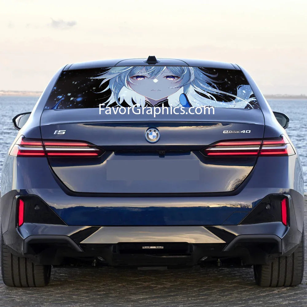 Eula (Genshin impact) Rear Window Perforated Graphic Vinyl Decal Car Truck UTV