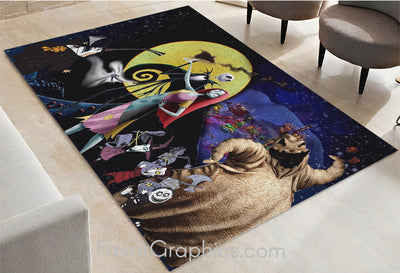 Nightmare Before Christmas Home Bedroom Decor Rug Carpet Mat