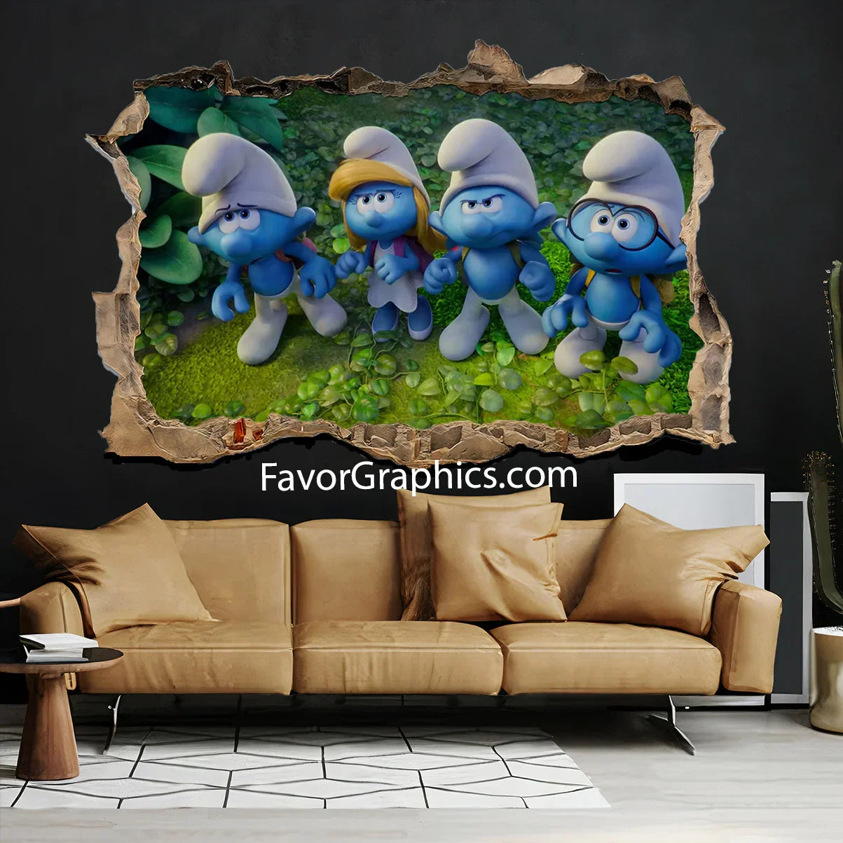 The Smurfs Vinyl Wall Art Decal Sticker Poster Print Mural
