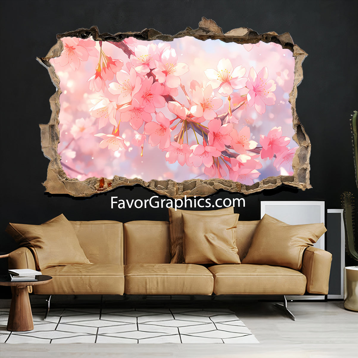 Cherry Blossom Vinyl Wall Art Decal Sticker Poster Print Mural