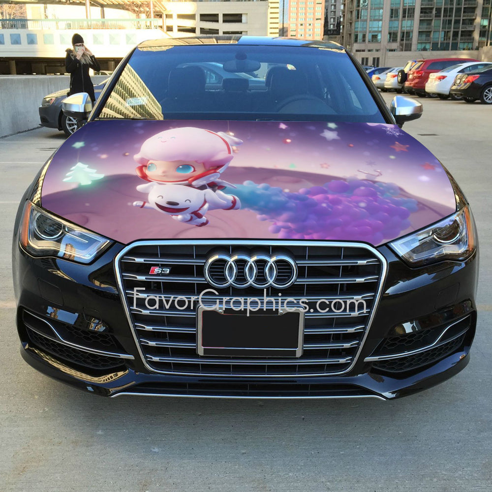 Dimoo Itasha Car Vinyl Hood Wrap Decal Sticker