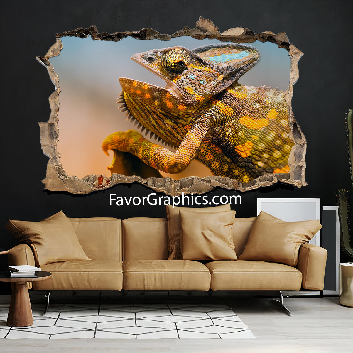 Chameleon Vinyl Wall Art Decal Sticker Poster Print Mural