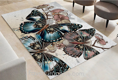 Butterfly Home Bedroom Decor Rug Carpet Mat