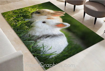 Rabbit Home Bedroom Decor Rug Carpet Mat