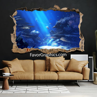 Underwater Under The Sea Vinyl Wall Art Decal Sticker Poster Print Mural