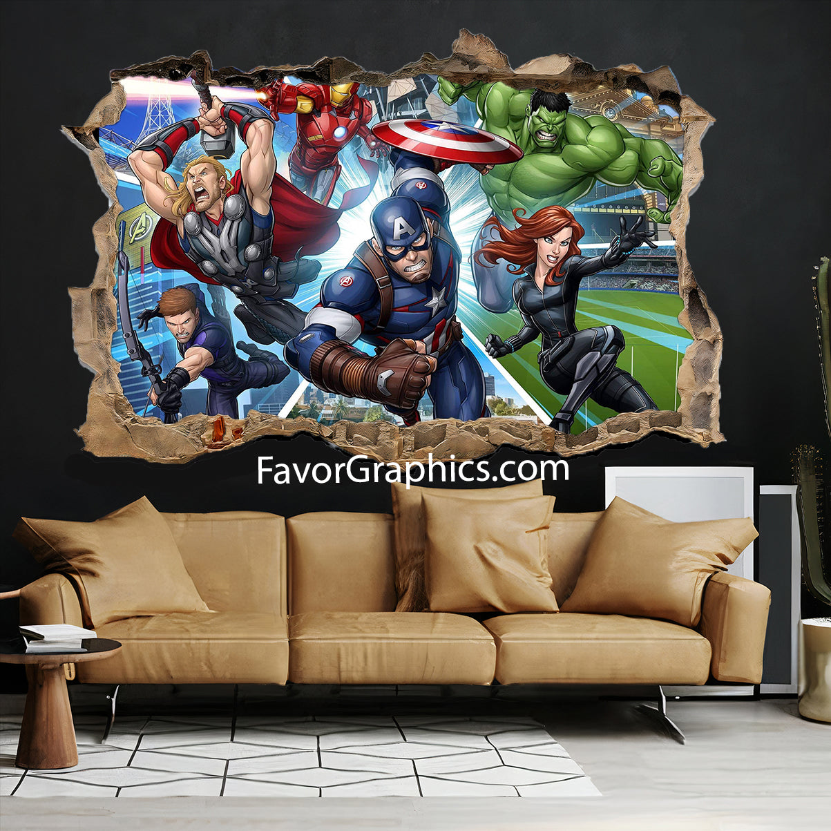 Superhero Avengers Vinyl Wall Art Decal Sticker Poster Print Mural