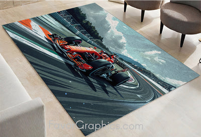 Formula 1 F1 Home Bedroom Decor Rug Carpet Mat