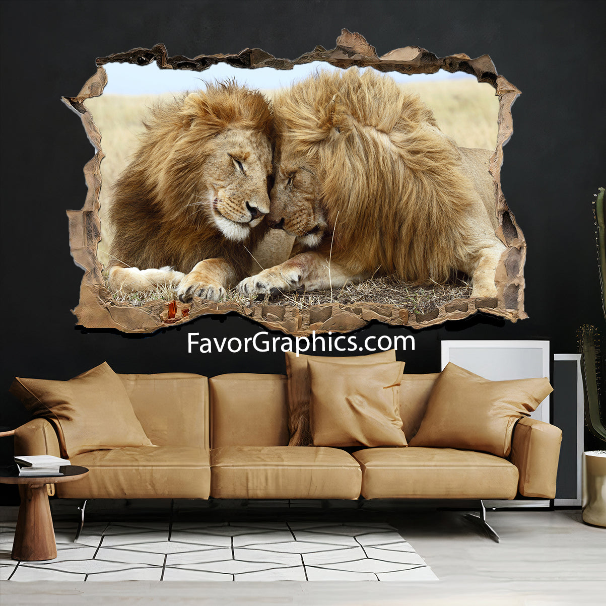 Lion  Vinyl Wall Art Decal Sticker Poster Print Mural