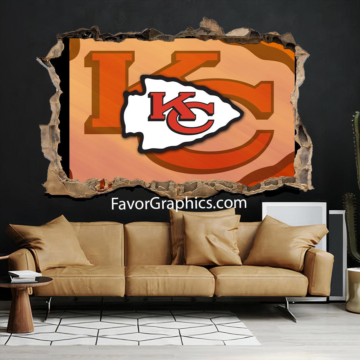 Kansas City Chiefs Vinyl Wall Art Decal Sticker Poster Print Mural