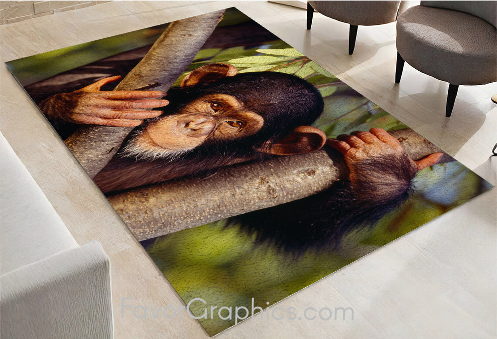 Chimpanzee Home Bedroom Decor Rug Carpet Mat