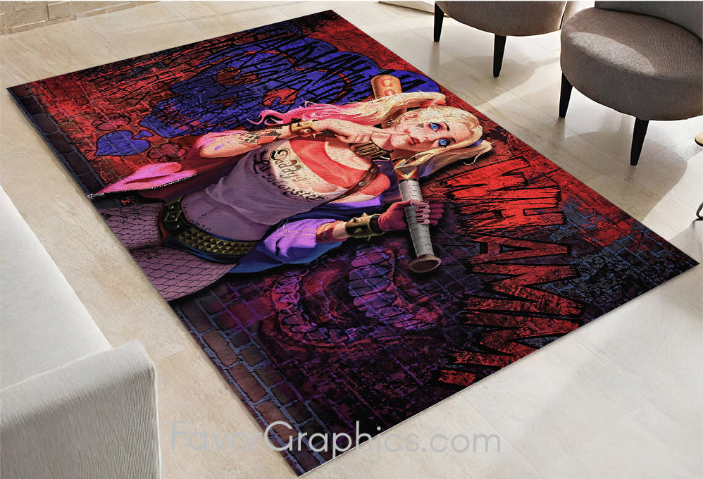 Harley Quinn Home Bedroom Decor Rug Carpet Mat