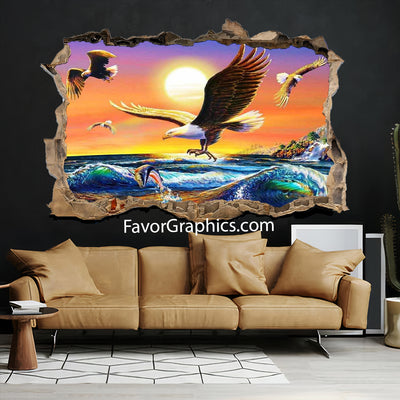 Bald Eagle Vinyl Wall Art Decal Sticker Poster Print Mural