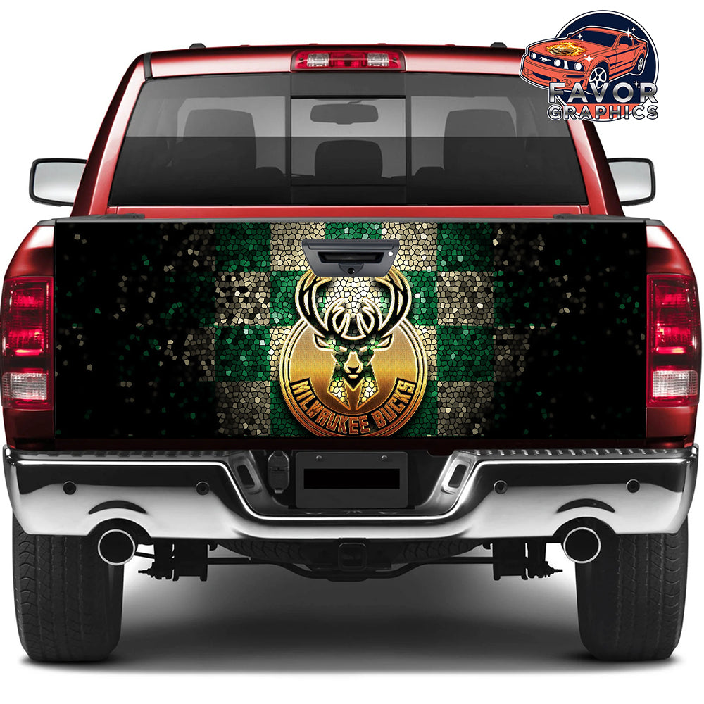 Milwaukee Bucks Tailgate Wraps For Trucks SUV Vinyl Wrap