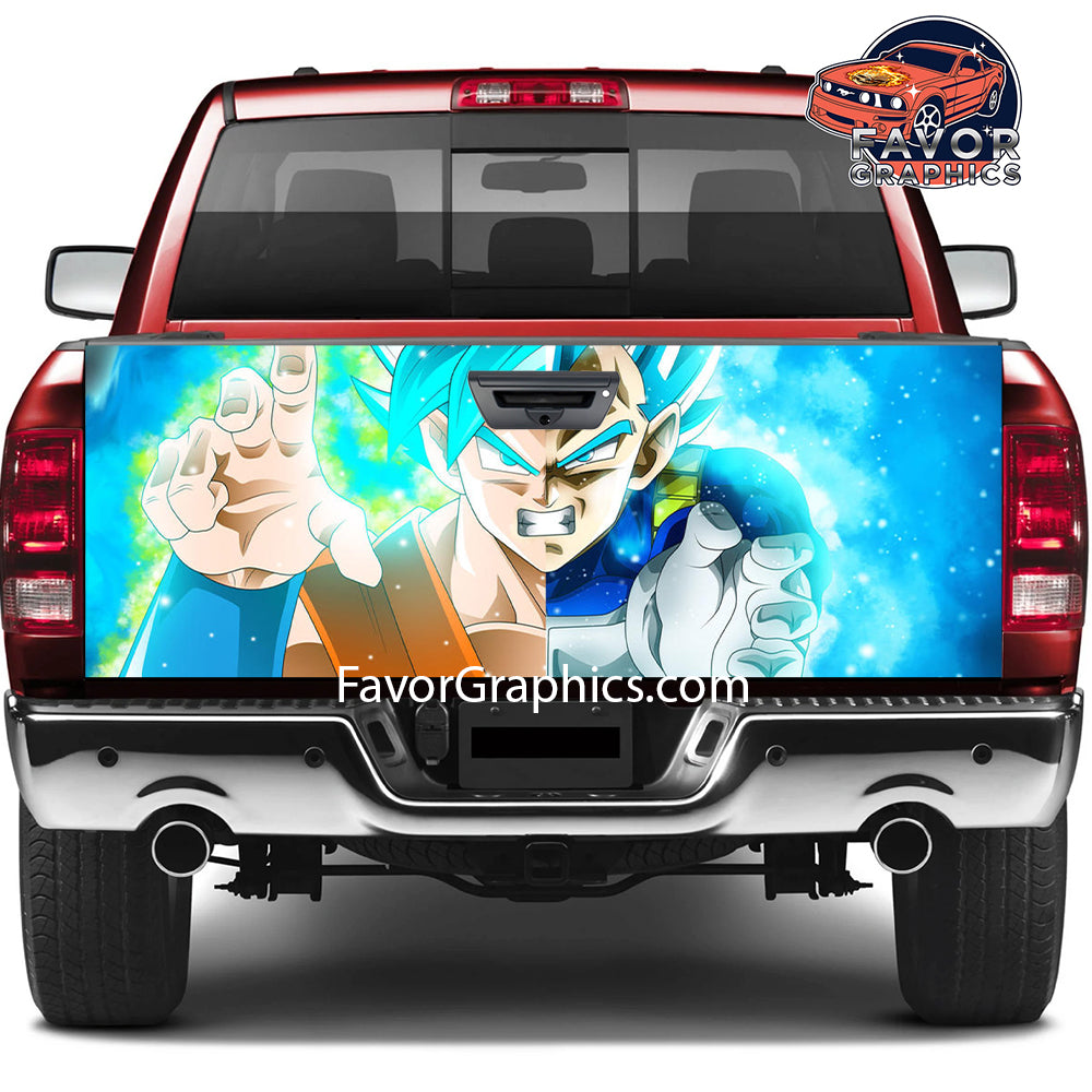 Goku Vegeta Tailgate Wraps For Trucks SUV Vinyl Wrap