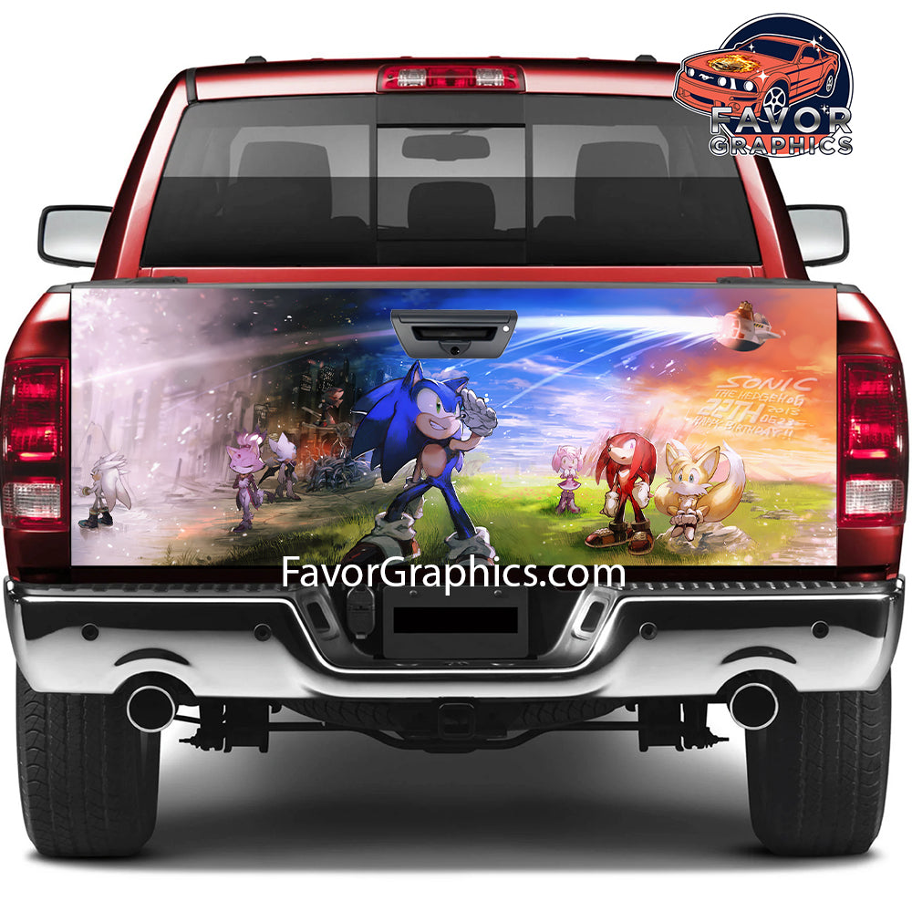 Sonic The Hedgehog Tailgate Wraps For Trucks SUV Vinyl Wrap