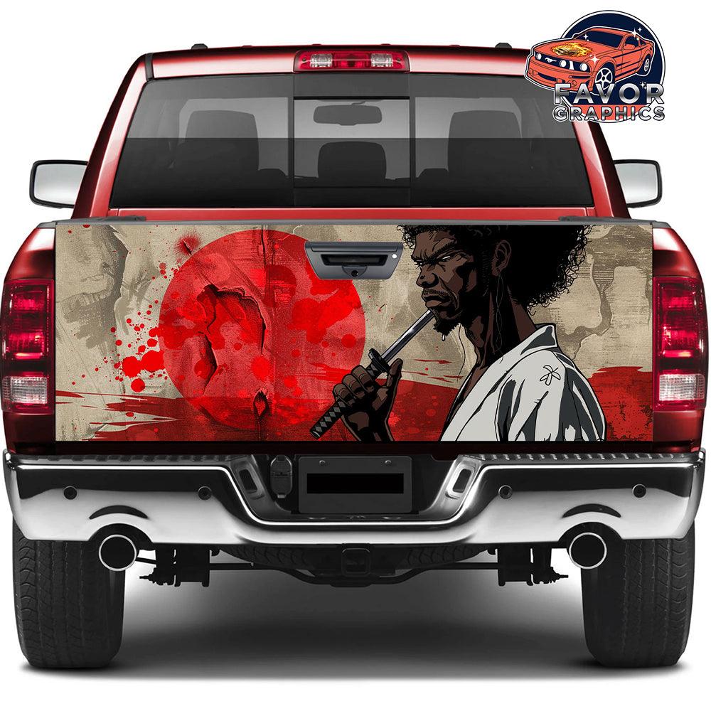 Afro Samurai Tailgate Wraps For Trucks SUV Vinyl Wrap