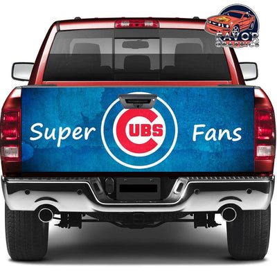 Chicago Cubs Tailgate Wraps For Trucks SUV Vinyl Wrap