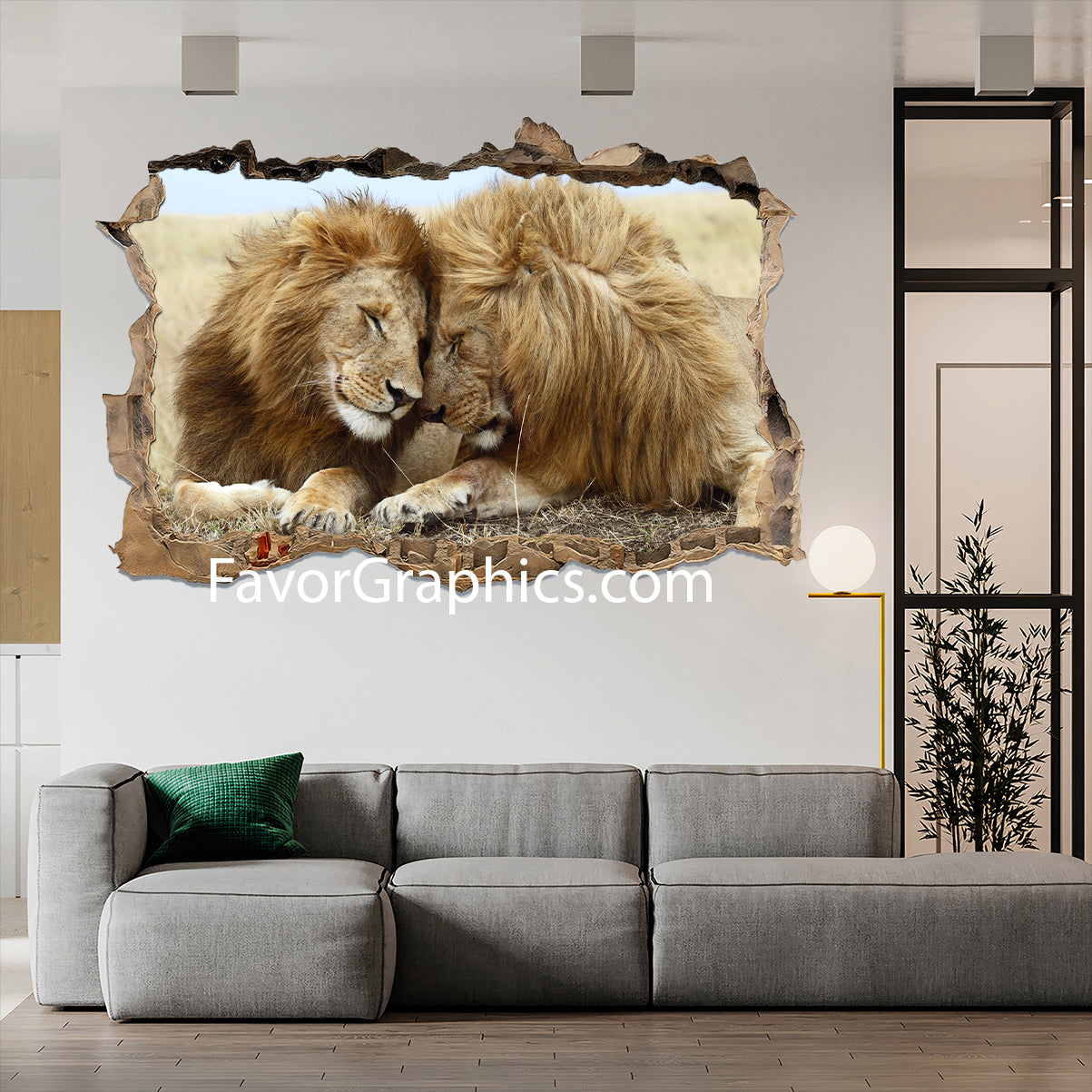 Lion  Vinyl Wall Art Decal Sticker Poster Print Mural