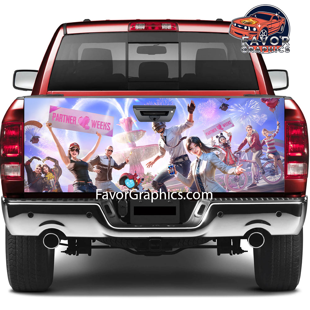 PUBG Tailgate Wraps For Trucks SUV Vinyl Wrap